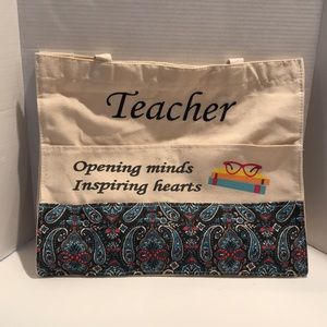 Canvas Teacher Tote Perfect Year end Gift